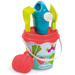 Seau garni décor jardin 12 cm