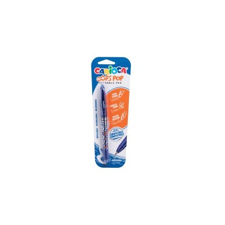 Stylo à bille effaçable Oops Pop Blister 1pc 41044 CARIOCA