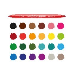 Feutre 24 couleurs Birello Superwashable Carioca