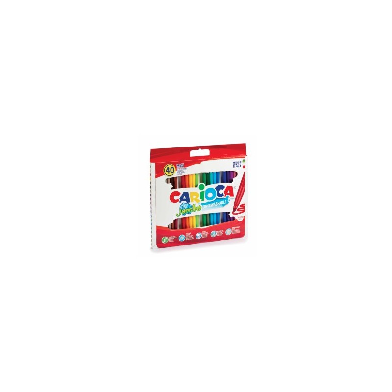 Feutre 40 couleurs jumbo scatola Carioca