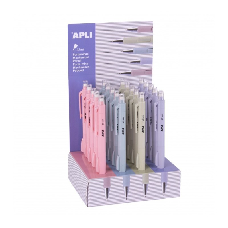 Porte mine 0.7mm coul ass APLI