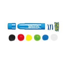 Crayon posterpaint 6 couleurs twist Temperello Carioca