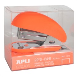 Agrafeuse 22/6-24/6 fluor collection coul Ass APLI