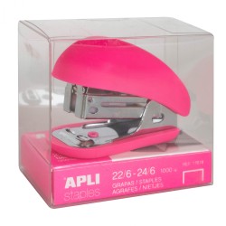 Agrafeuse 22/6-24/6 fluor collection coul Ass APLI