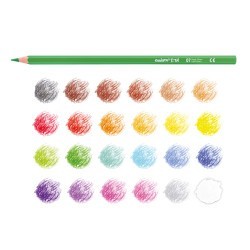 Crayon de couleur Tube TITA + sharpener 24pcs CARIOCA