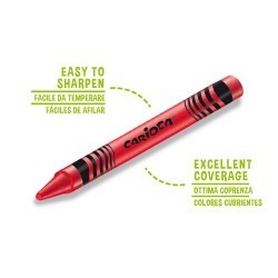 Craie à la cire 24 couleurs Carioca