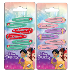 6 barettes fantaisies Ariel & Raiponce 40746 Disney