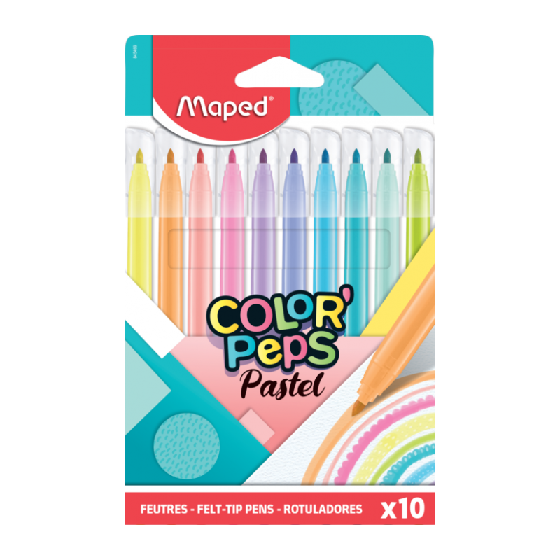 Feutre 10 couleurs Colorpep's PASTEL MAPED