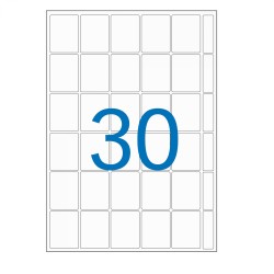 Etiquette blanche (Poch.210) 12x18 Apli-Agipa