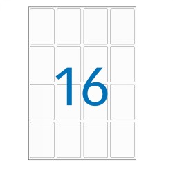 Etiquette blanche (Poch.112) 22x16 Apli-Agipa