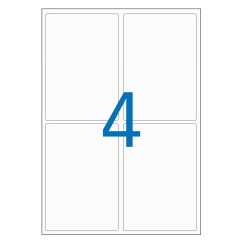 Etiquette blanche (Poch.28) 30x55 Apli-Agipa