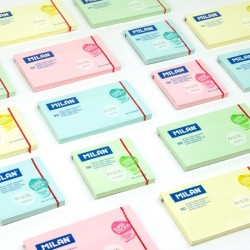 Bloc cube 76x76 mm ADHÉSIVES Pastel Vert 90flles Milan