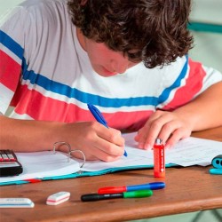 Stylo à bille rétractable  P1 touch blister de 3 Bleu MILAN