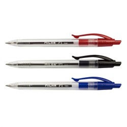 Stylo à bille rétractable P1 crystal ss blister (1B, 1N et 1R) MILAN