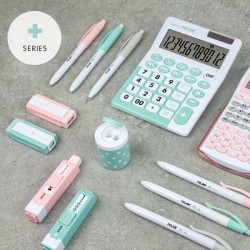 Stylos à bille P1 corps vert, encre bleu, Blister 3 MILAN