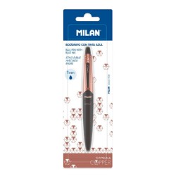 Stylo à bille rétractable pte 1mm CAPSULE COOPER ss blister MILAN