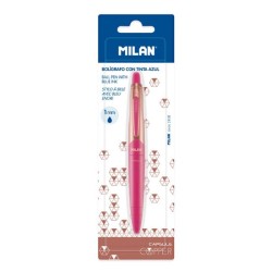Stylo à bille rétractable pte 1mm CAPSULE COOPER ss blister MILAN