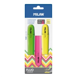 Surligneur pochette de 3 fluo MILAN