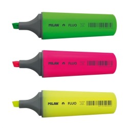 Surligneur pochette de 3 fluo MILAN