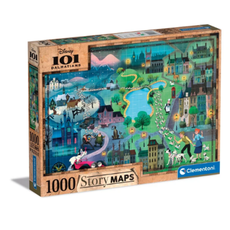 Disney Maps - 1000 pièces - Les 101 Dalmatiens