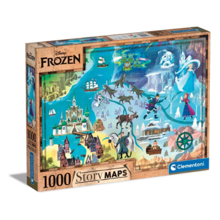 Disney Maps - 1000 pièces - La Reine des Neiges