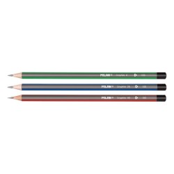 Crayons graphite blister de 3 (HB-B-2B)+TC+ gomme 430