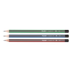 Crayon graphite blister de 3 (B/2B/HB)+gomme 430 MILAN