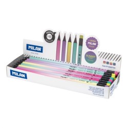 Crayon graphite HB avec gomme SUNSET MILAN