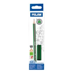 Crayon graphite triangulaire B pte 2.4mm Milan