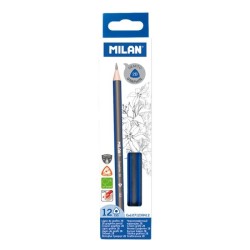 Crayon graphite triangulaire 2B pte 2.4mm  Milan