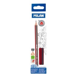 Crayon graphite triangulaire HB pte 2.2mm Milan