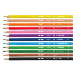 Crayon de couleur triangulaire 18cm et 12cl Milan