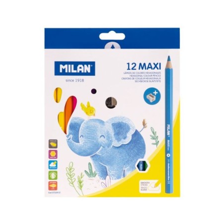 Crayon de couleur 9cm et 12cl MAXI HEX + TC MILAN