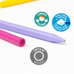 Crayon de couleur rond PLASTIPASTEL 24cl Milan