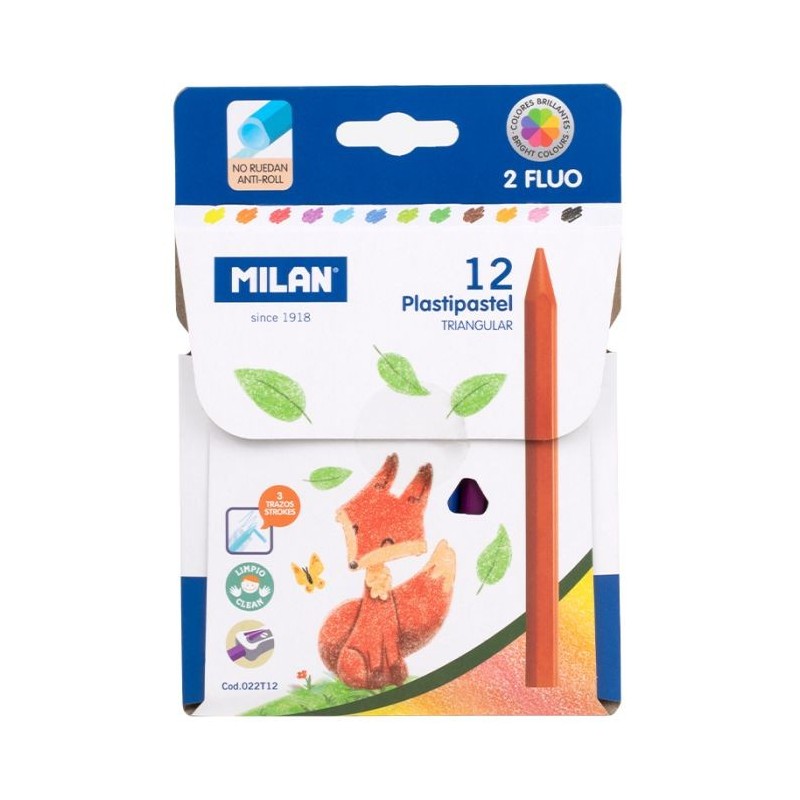 Crayon de couleur plastipastel 12cl MILAN