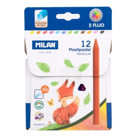 Crayon de couleur plastipastel 12cl MILAN
