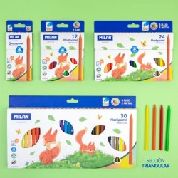Crayon de couleur plastipastel 12cl MILAN