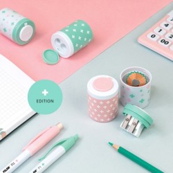 Taille crayon plastique 2 trous Antibactérien MILAN