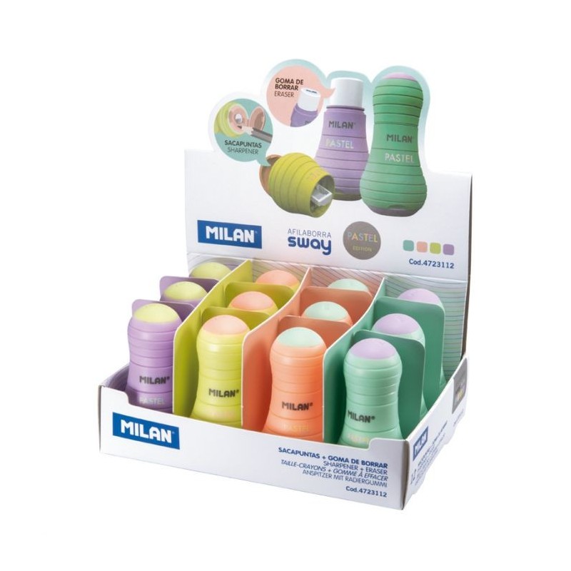 Taille crayon avec gomme SWAY PASTEL MILAN