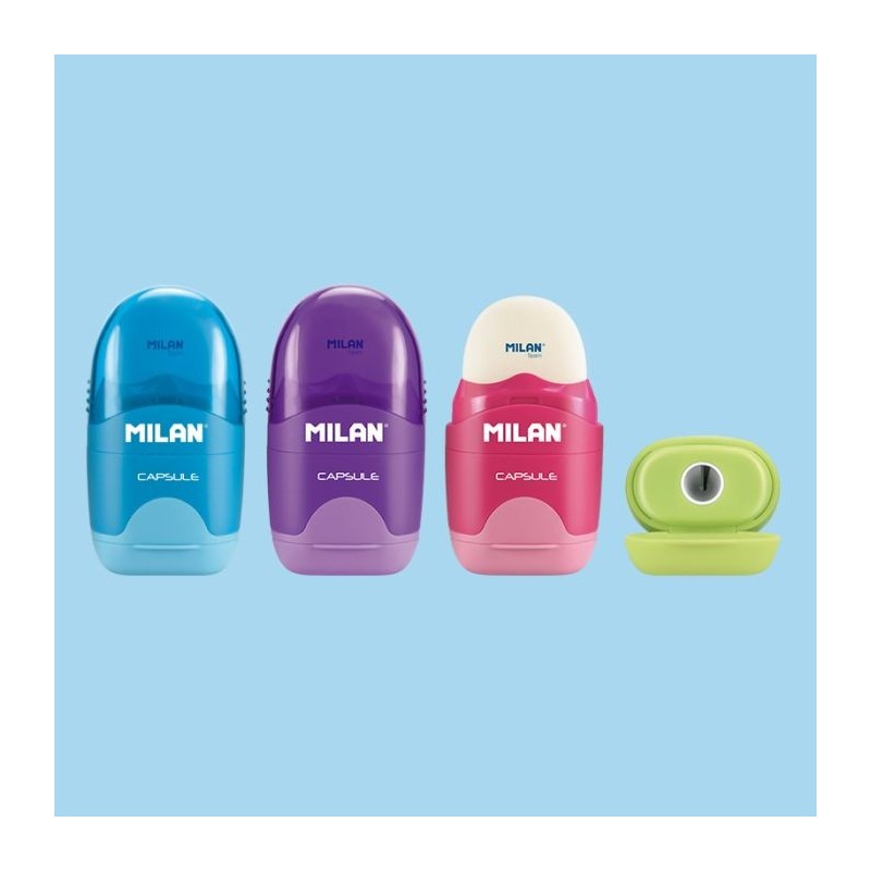 Taille crayon avec gomme capsule club Milan