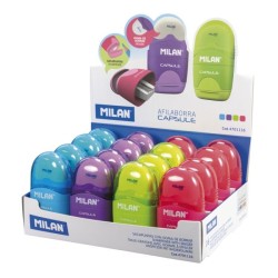 Taille crayon avec gomme capsule club Milan