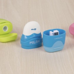 Taille crayon avec gomme capsule club Milan