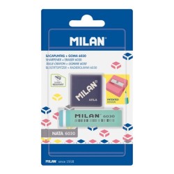 Taille crayon AFILA+gomme 6030 ss blister MILAN